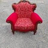 Fauteuil vintage style Louis XVI