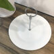 Assiette présentoir en porcelaine blanche