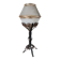 Lampe fer forgé art déco