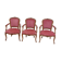 Série de 3 chaises Louis XV en chêne ancienne