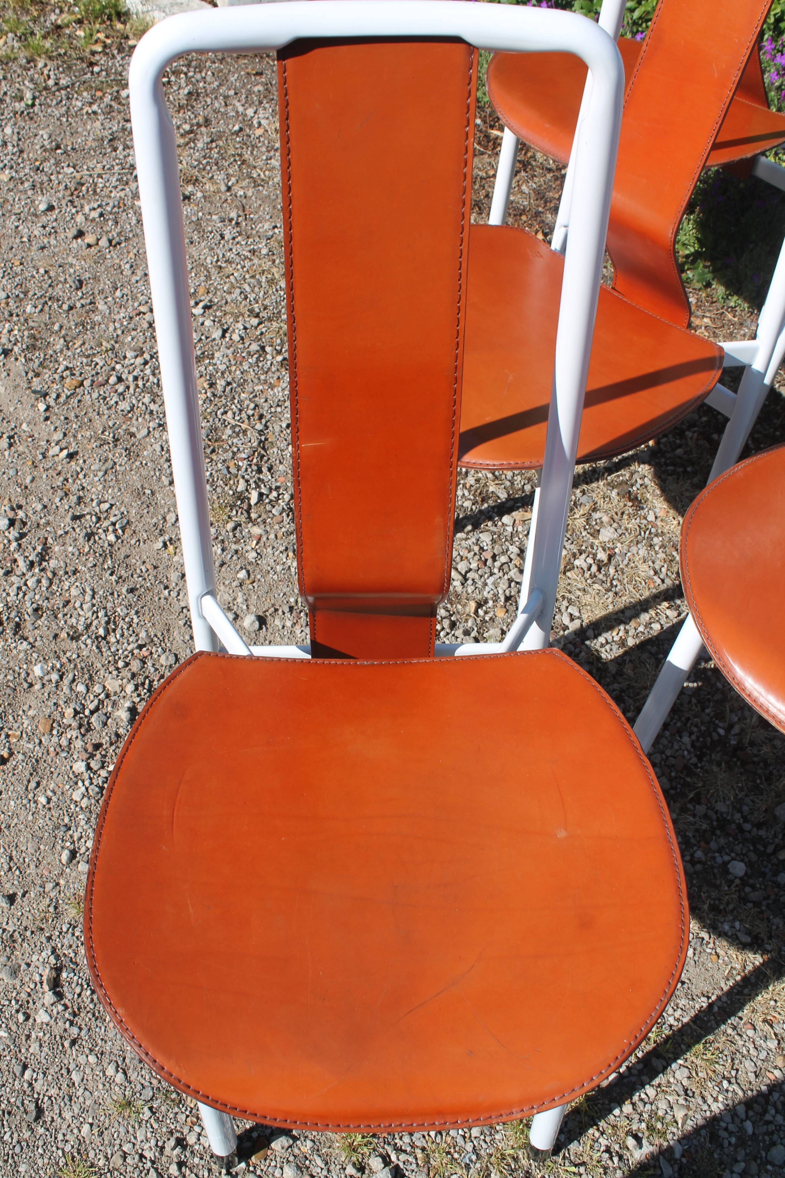 A. Castiglioni Irma serie of 6 chairs for Zanotta
