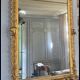 Miroir style Louis XV doré à la feuille d'or du XIXème, 181cm H