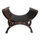 Vintage exotic curule seat
