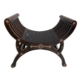 Siège curule exotique vintage