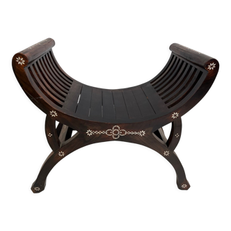 Vintage exotic curule seat