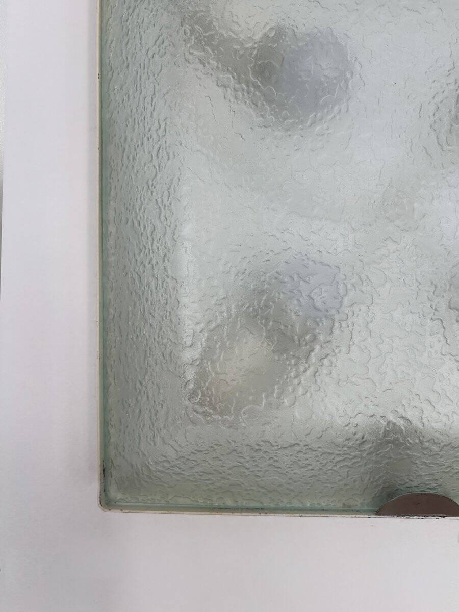 Vintage Italian Metal and Glass Sconces from Fontana Arte, 1960s, Set of 2