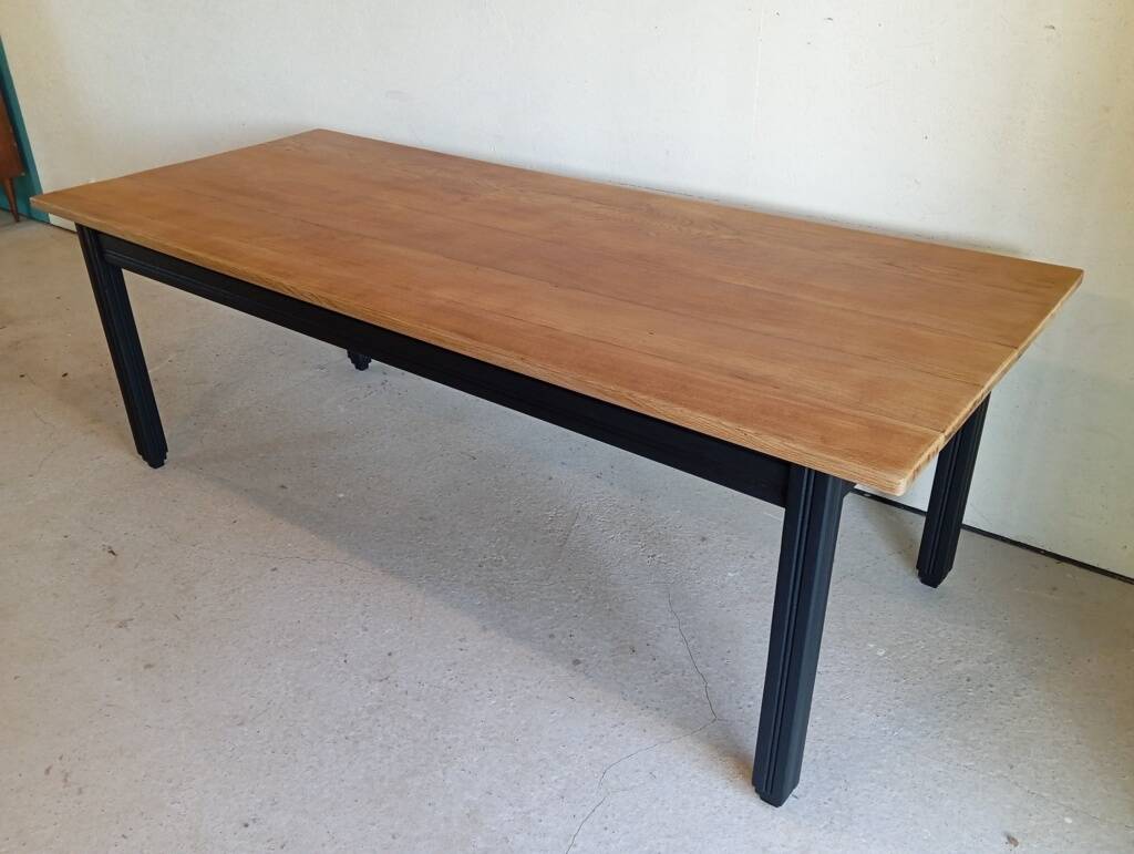 Solid oak farmhouse table 213 cm