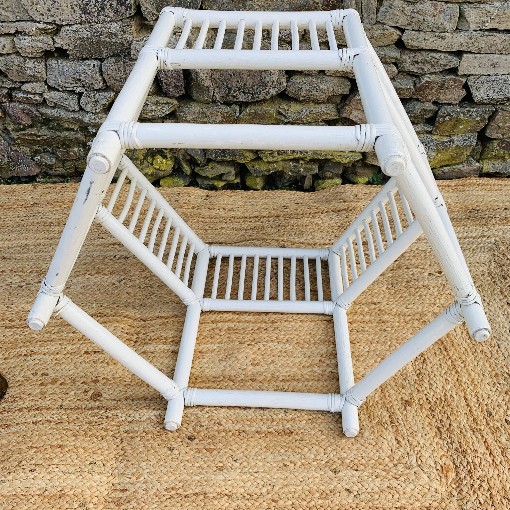 Salon rotin blanc