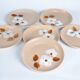 Moulin des Loups floral dessert plates