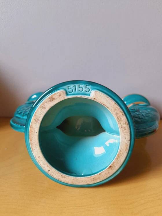 Fish Candle Holder in St Clément Faience 1950