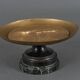 20th century bronze cup Emile Adolphe Monier Swimming swimmers on marble base