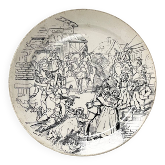 Original Creil and Montereau talking plate