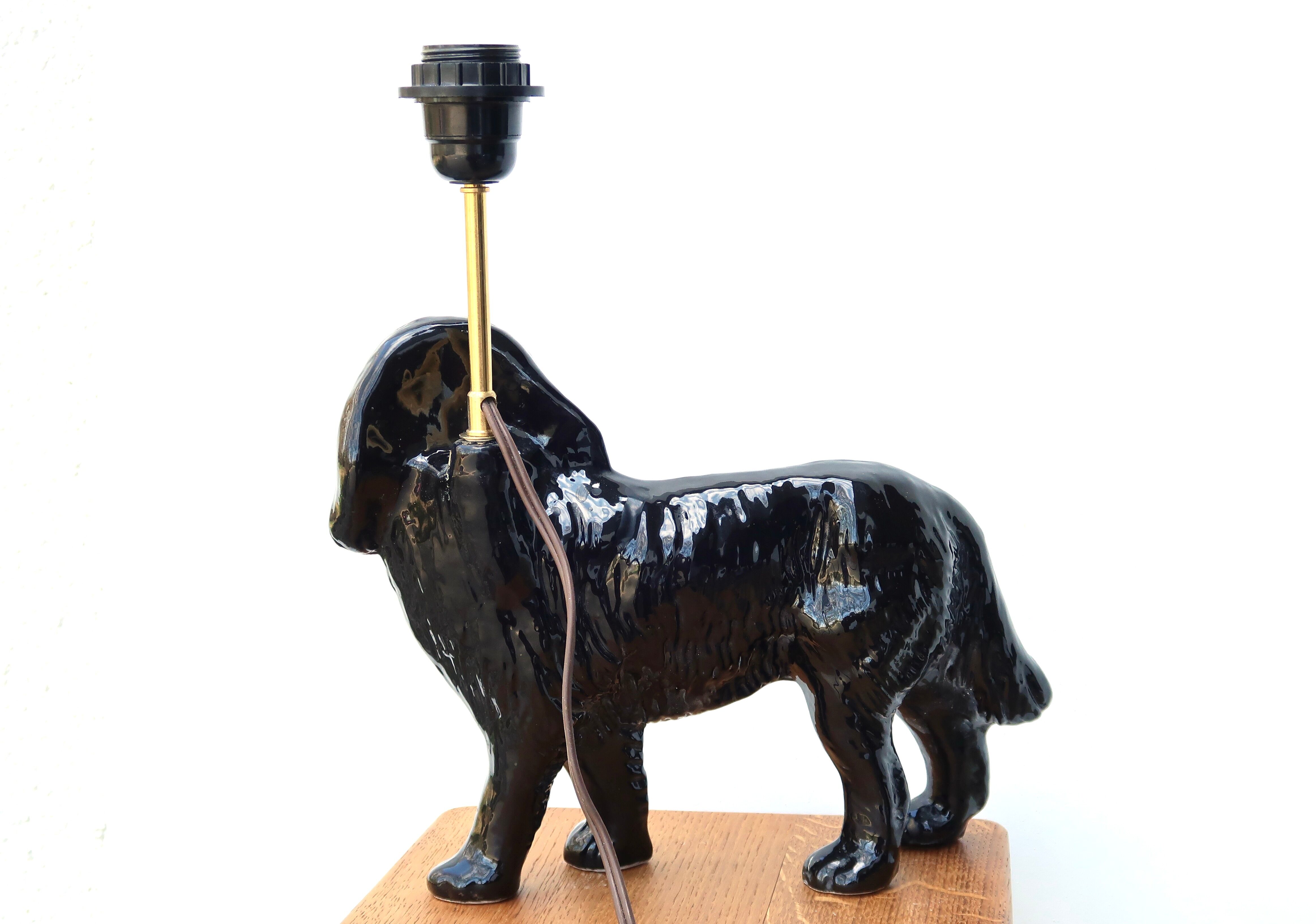 Ceramic "dog" lamp 50s