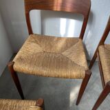 Model 75 straw chairs Niels O. Moller 1950