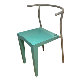 Dr Glob chair, 1985-1989, by Philippe Starck for Kartell in varnished steel and polypropylene