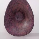 Large Purple & Black 704 Ruscha Art Ceramic Bowl, Germany, 1960s
