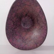Large purple and black 704 Ruscha art ceramic bowl, Germany, 1960s.