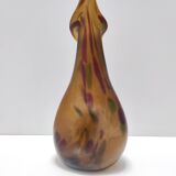 Experimental Amber Murano Glass Vase attr. to Anzolo Fuga, Italy