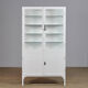 Medical Iron And Glass Cabinet, 1940s