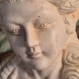 Bust of a woman with a hat