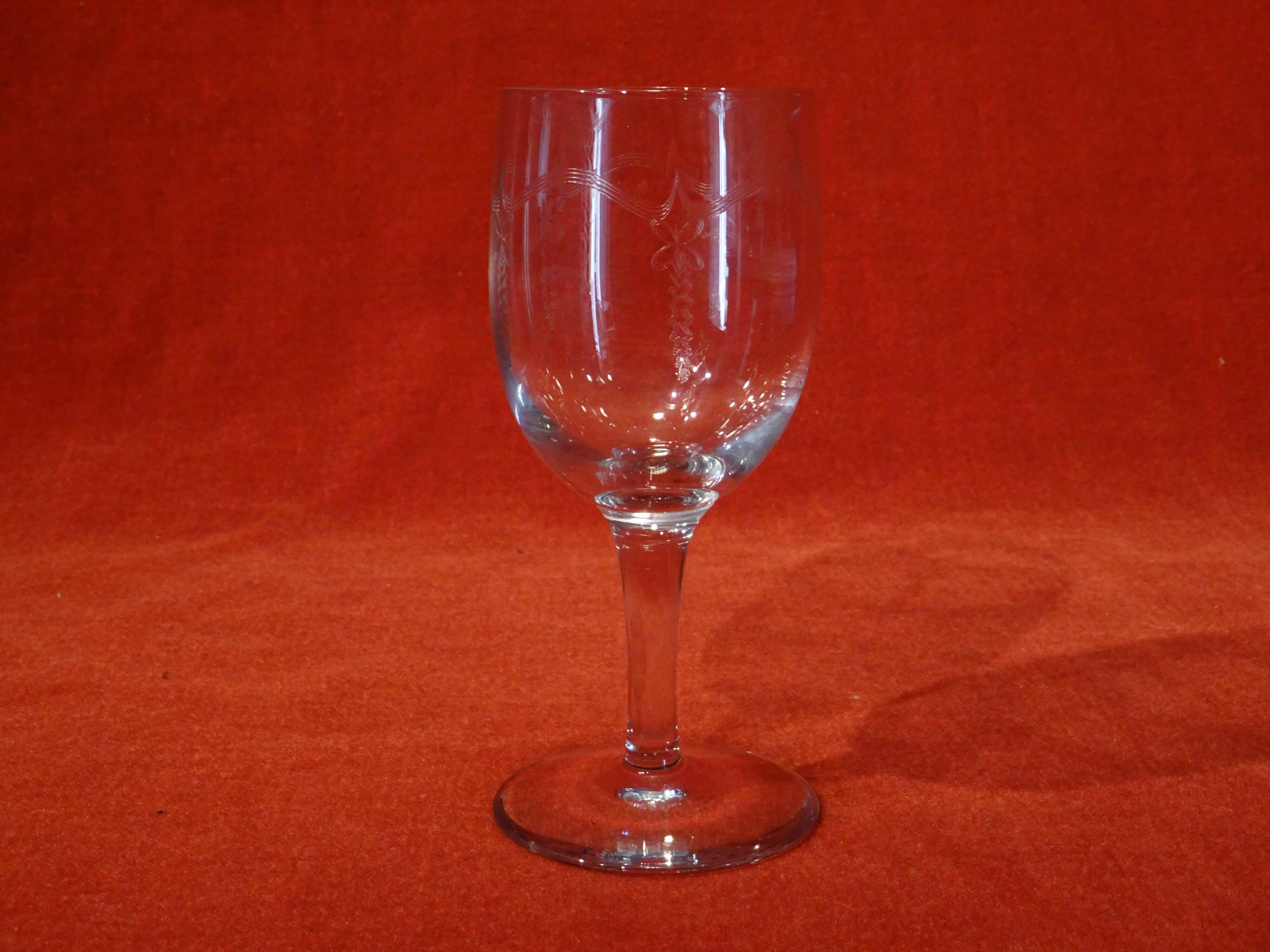7 engraved glass walking glasses