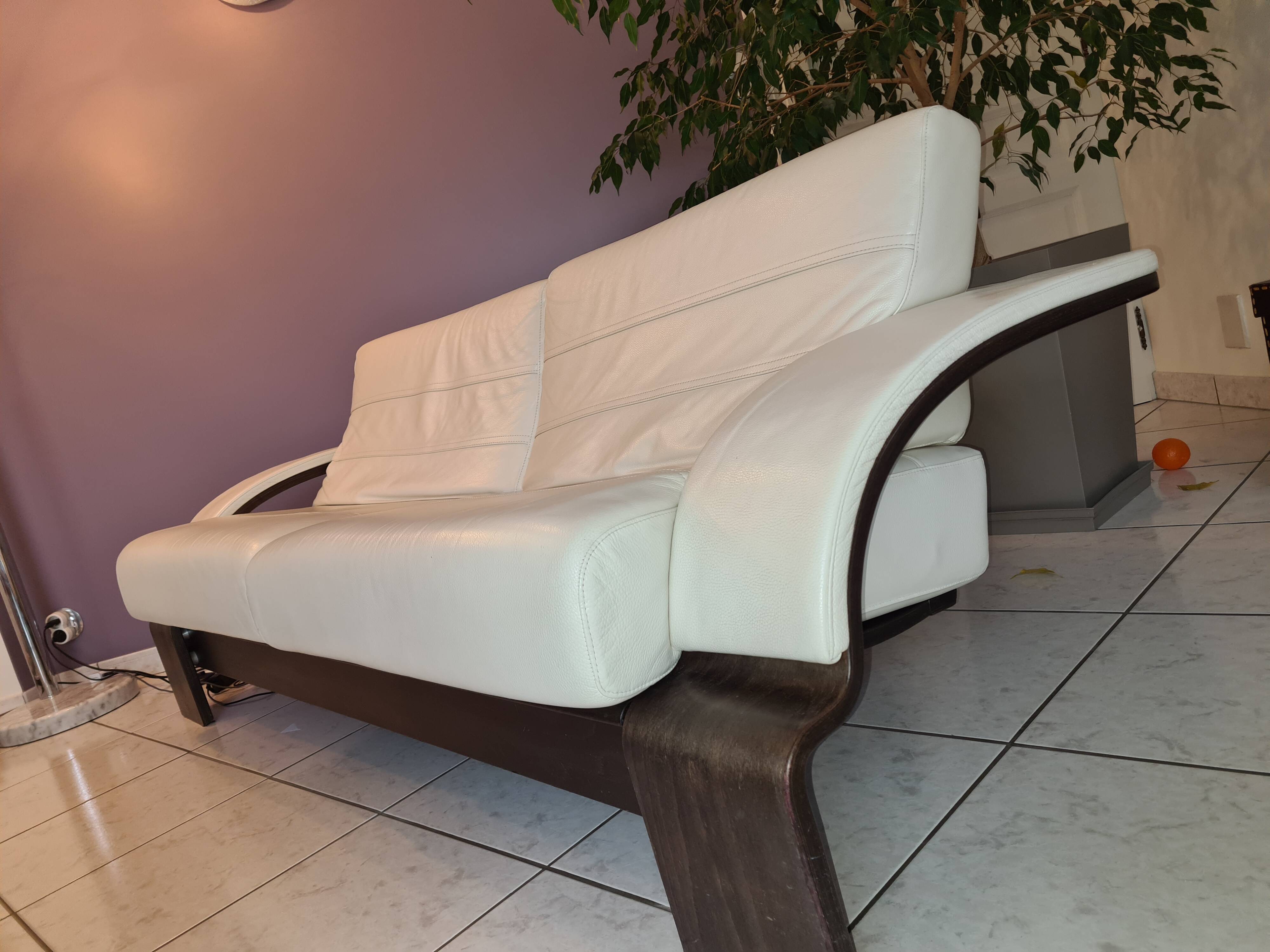 roche bobois polo leather sofa