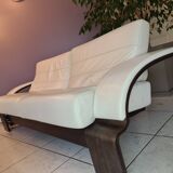 roche bobois polo leather sofa