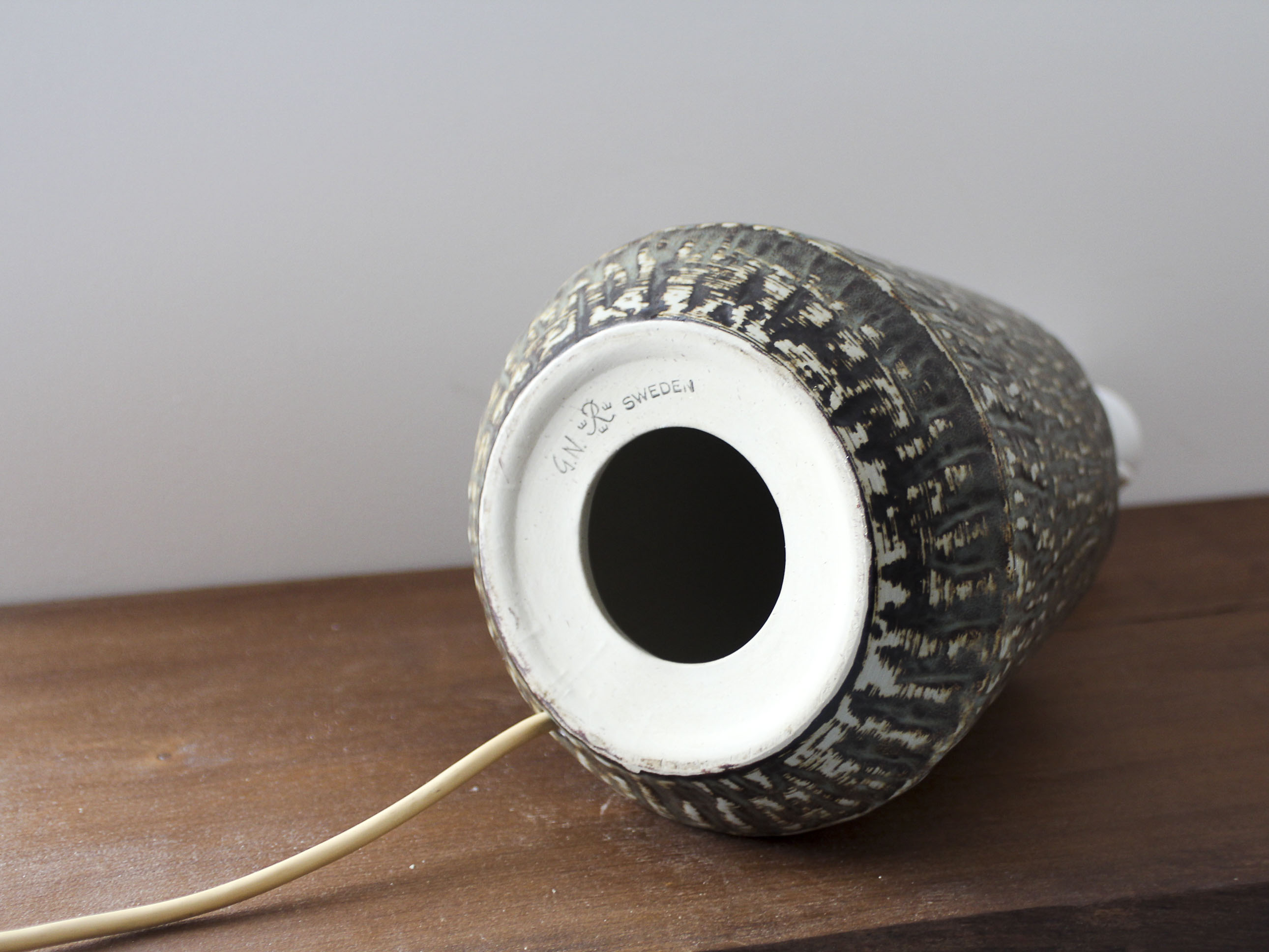 Rubus ceramic lamp stand by Gunnar Nylund for Rörstrand