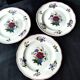 3 Pyroblan Sarreguemines porcelain dinner plates Agreste model