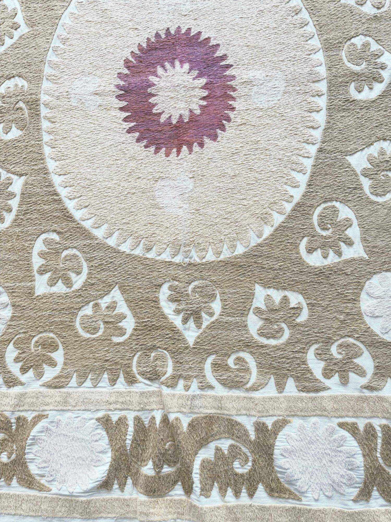 Vintage hand-embroidered tablecloth 145x154 cm