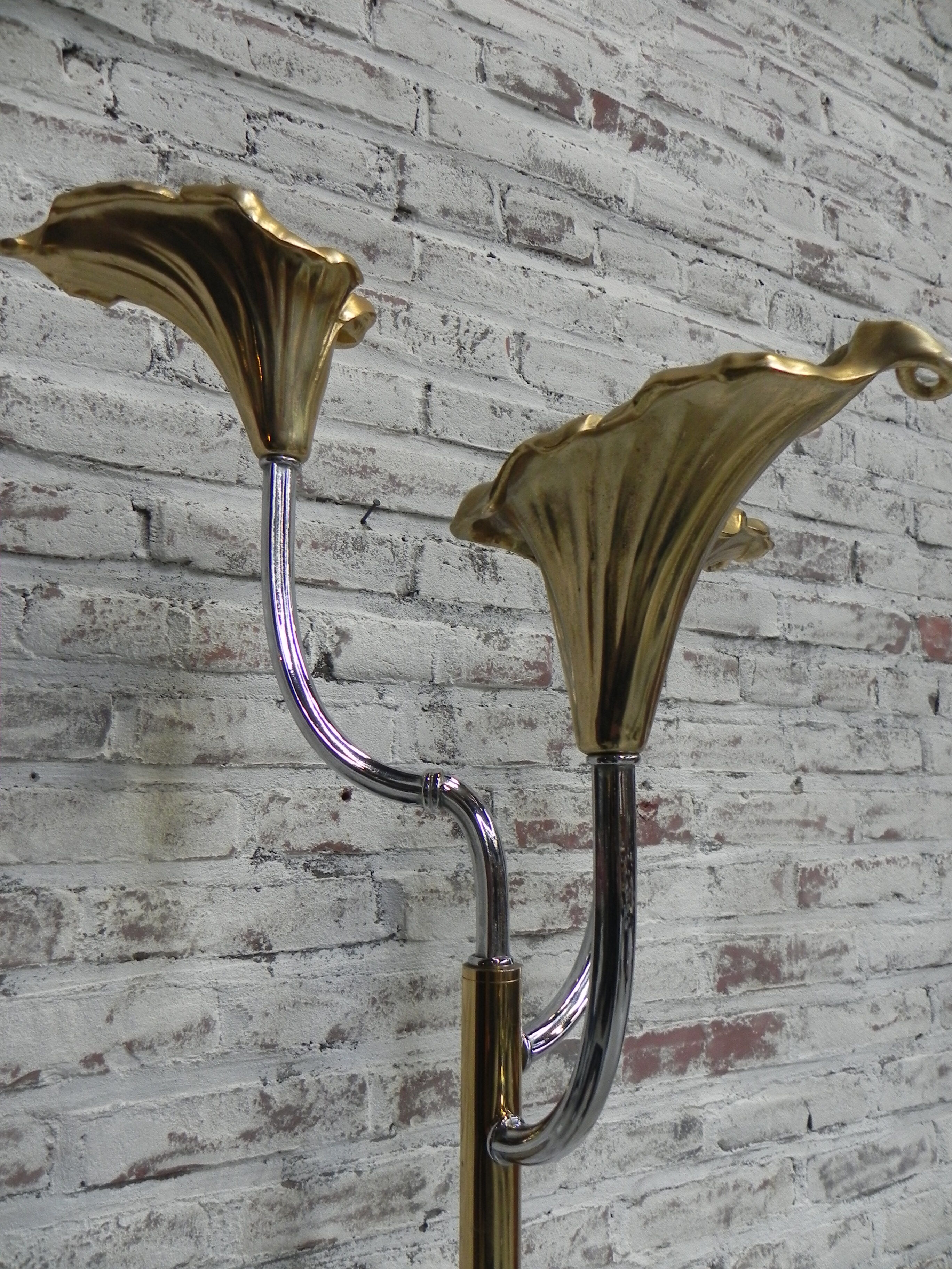 Standing Italian Calla lily floor lamp