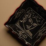 BLACK CERAMIC POCKET TRAY