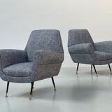 Pair of armchairs by Gigi Radice for Minotti