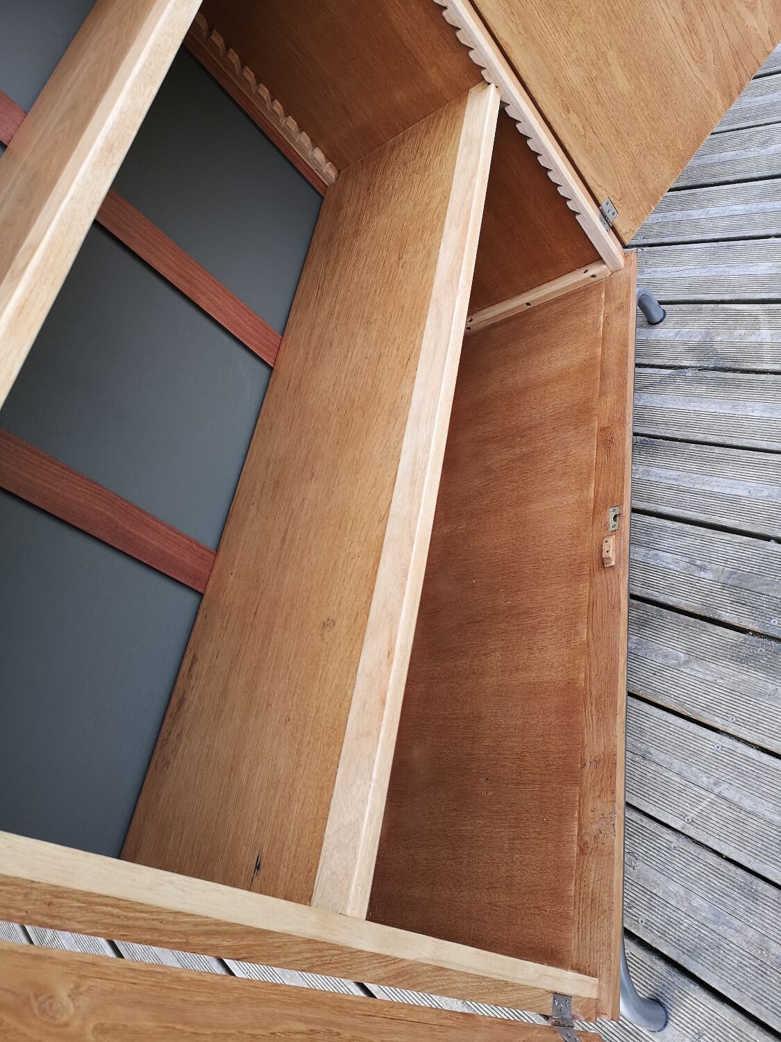 Vintage glazed school cabinet