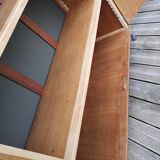 Vintage glazed school cabinet