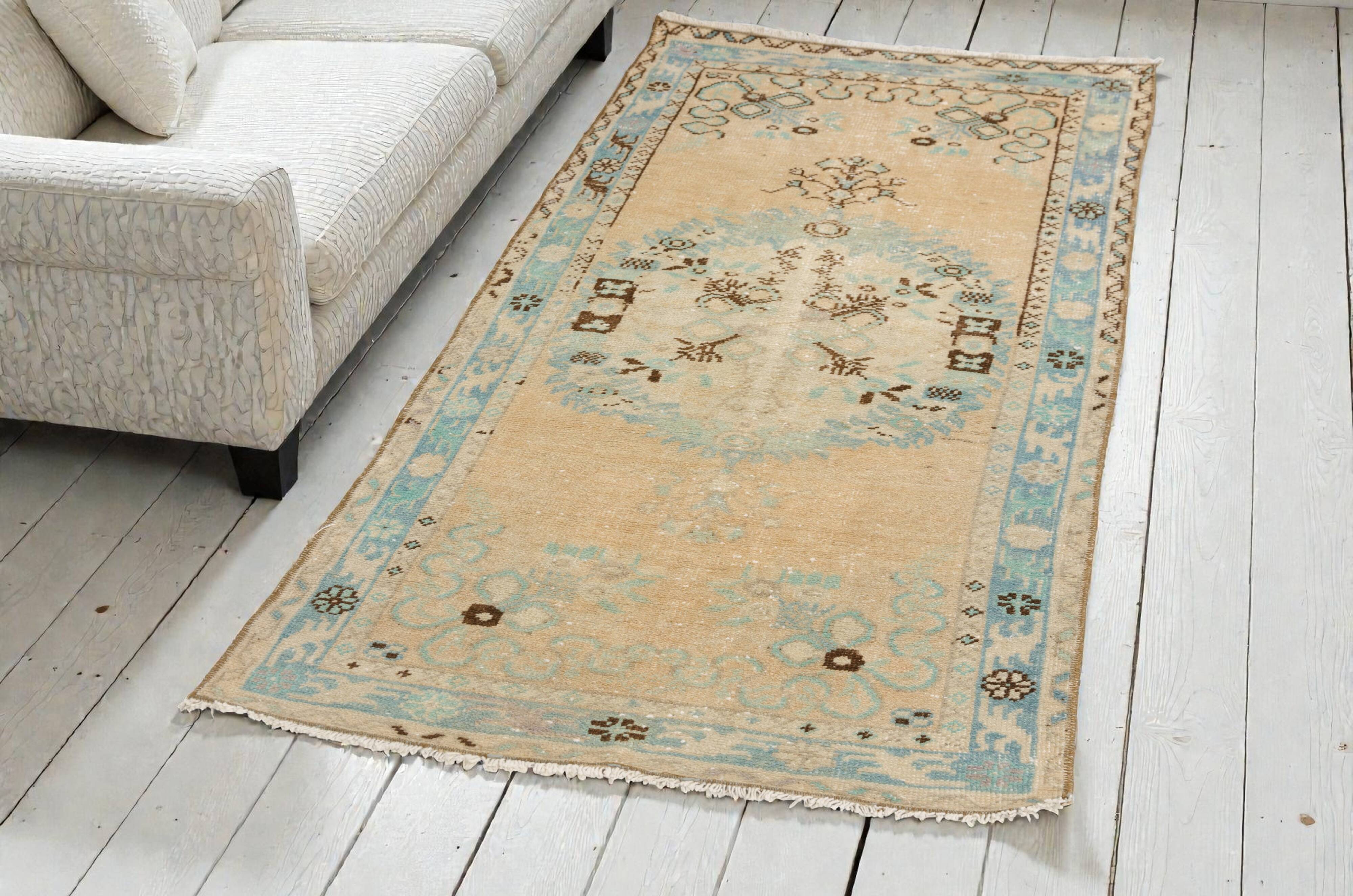 Small Antique Wool Carpet