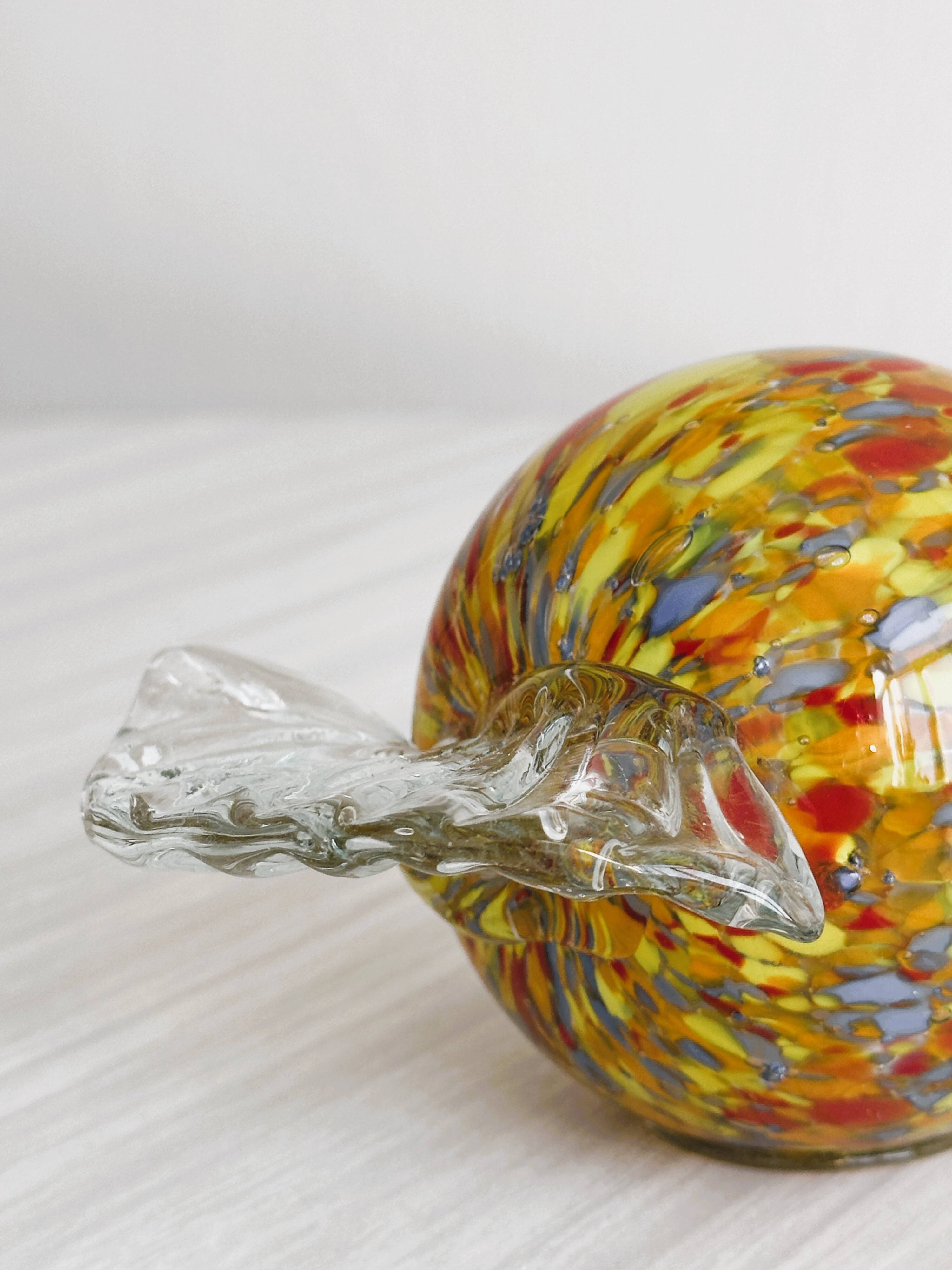 Blown glass paperweight - decorative glass candy.