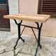 Industrial bistro style table