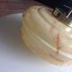 Vintage marbled glass globe ceiling light 50s 60s