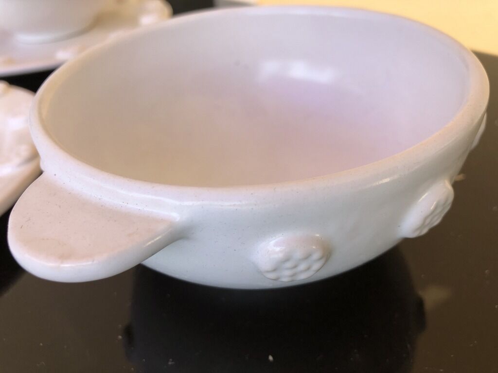 Breakfast service crafted earthenware