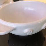 Breakfast service crafted earthenware
