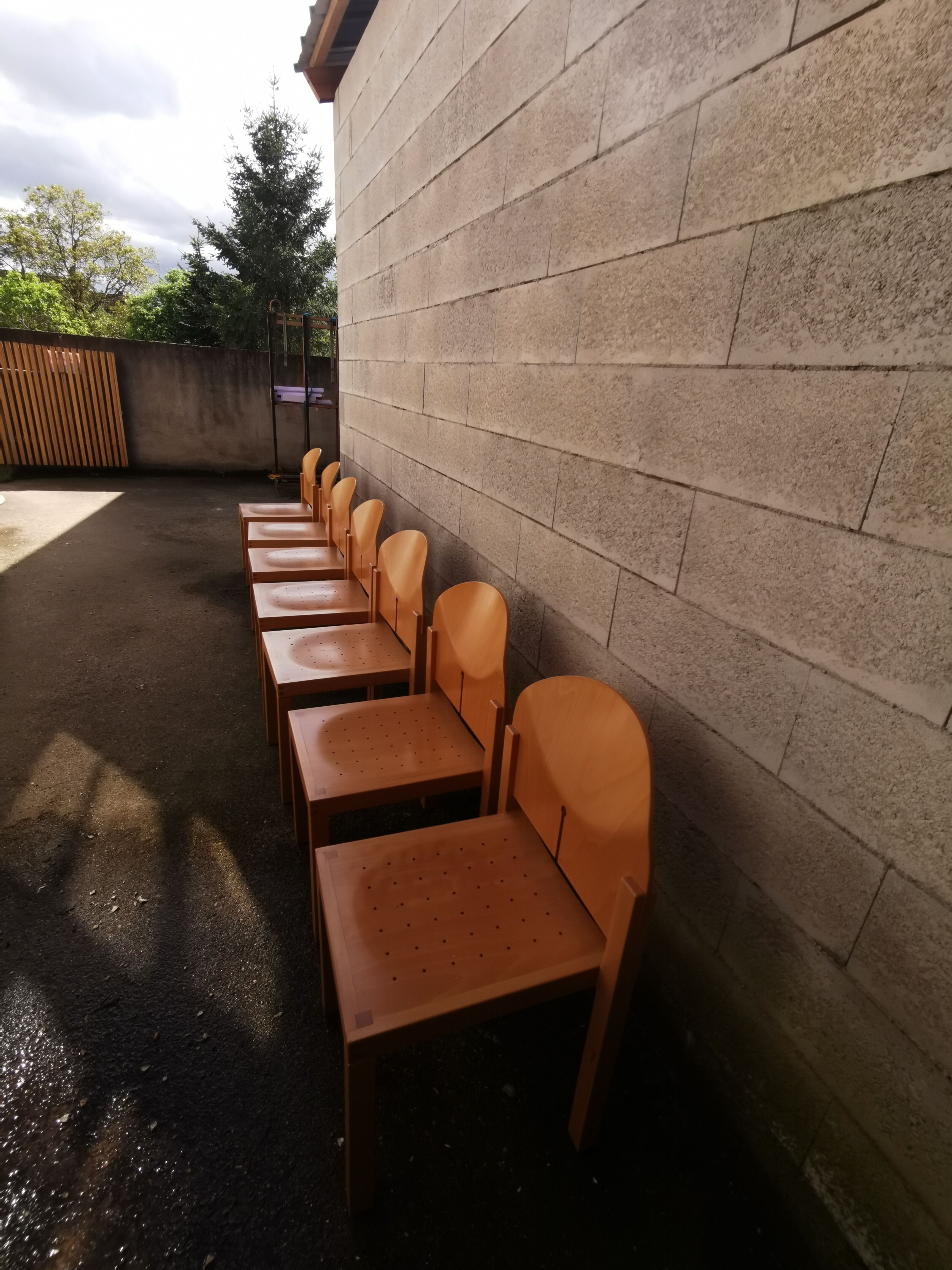 Eclipse Birch Chairs by Brayton International