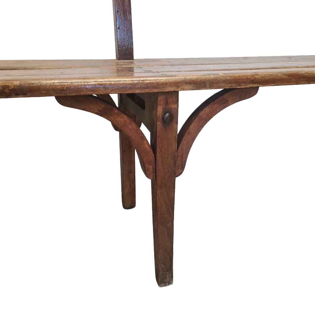 Antique French Wooden Hall Bench, from around 1900