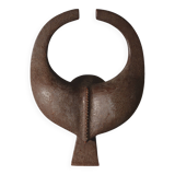 African wooden mask, symbolising a buffalo, Nigeria, 26x34cm