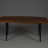 Table basse vintage entièrement restaurée, années 60