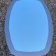 Vintage Wall Mirror, smoked glass, two-tone circa 1980s