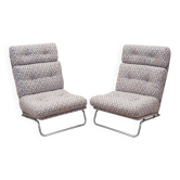 Set of lounge armchairs, Italian design, 1970s, production: Italy