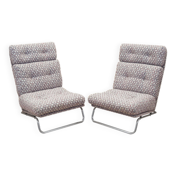 Set of lounge armchairs, Italian design, 1970s, production: Italy