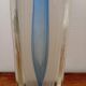 Vase glassware Allex Drôme dated and signed Allex 1985