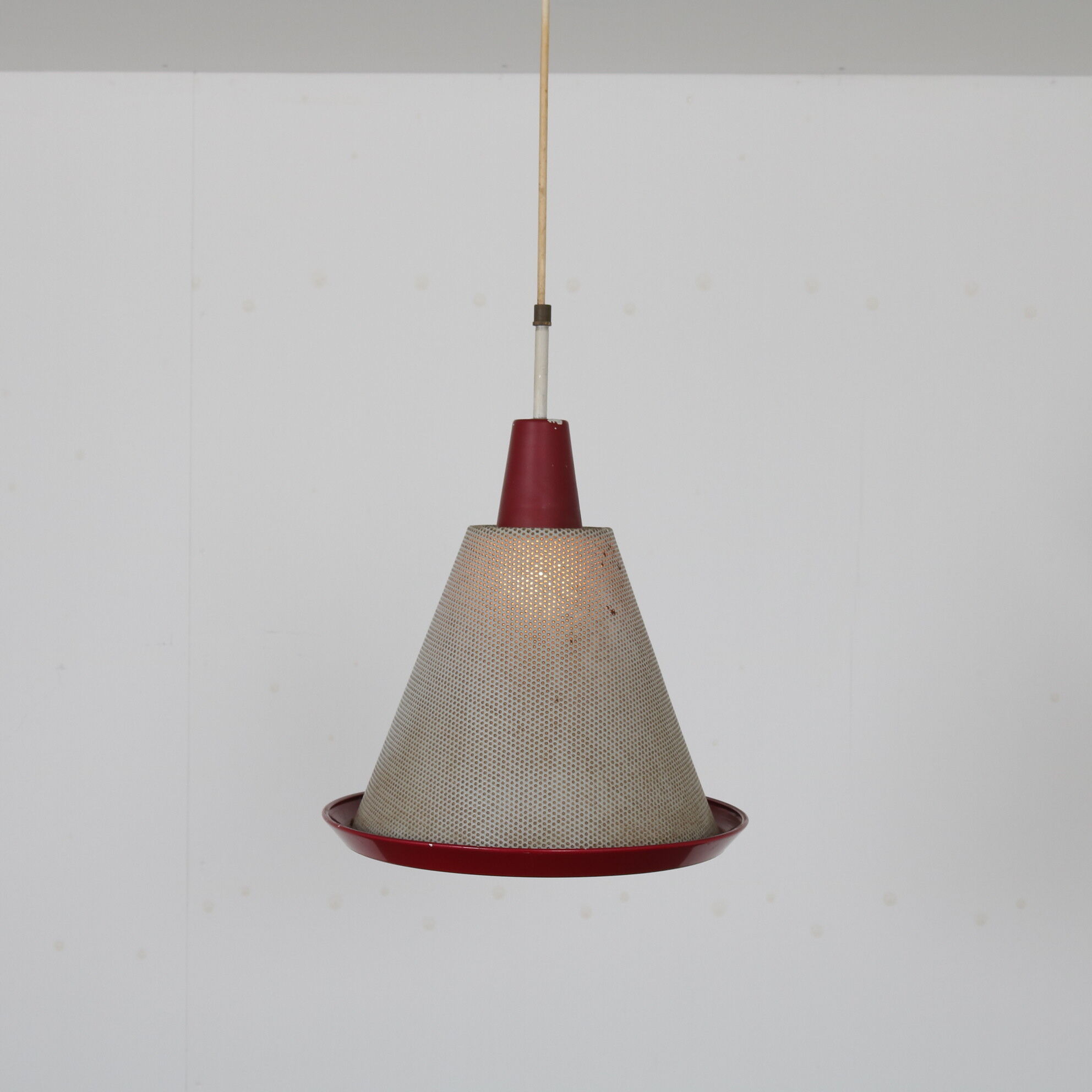 “Perfolux” hanging lamp by Hiemstra Evolux, Netherlands, 1950